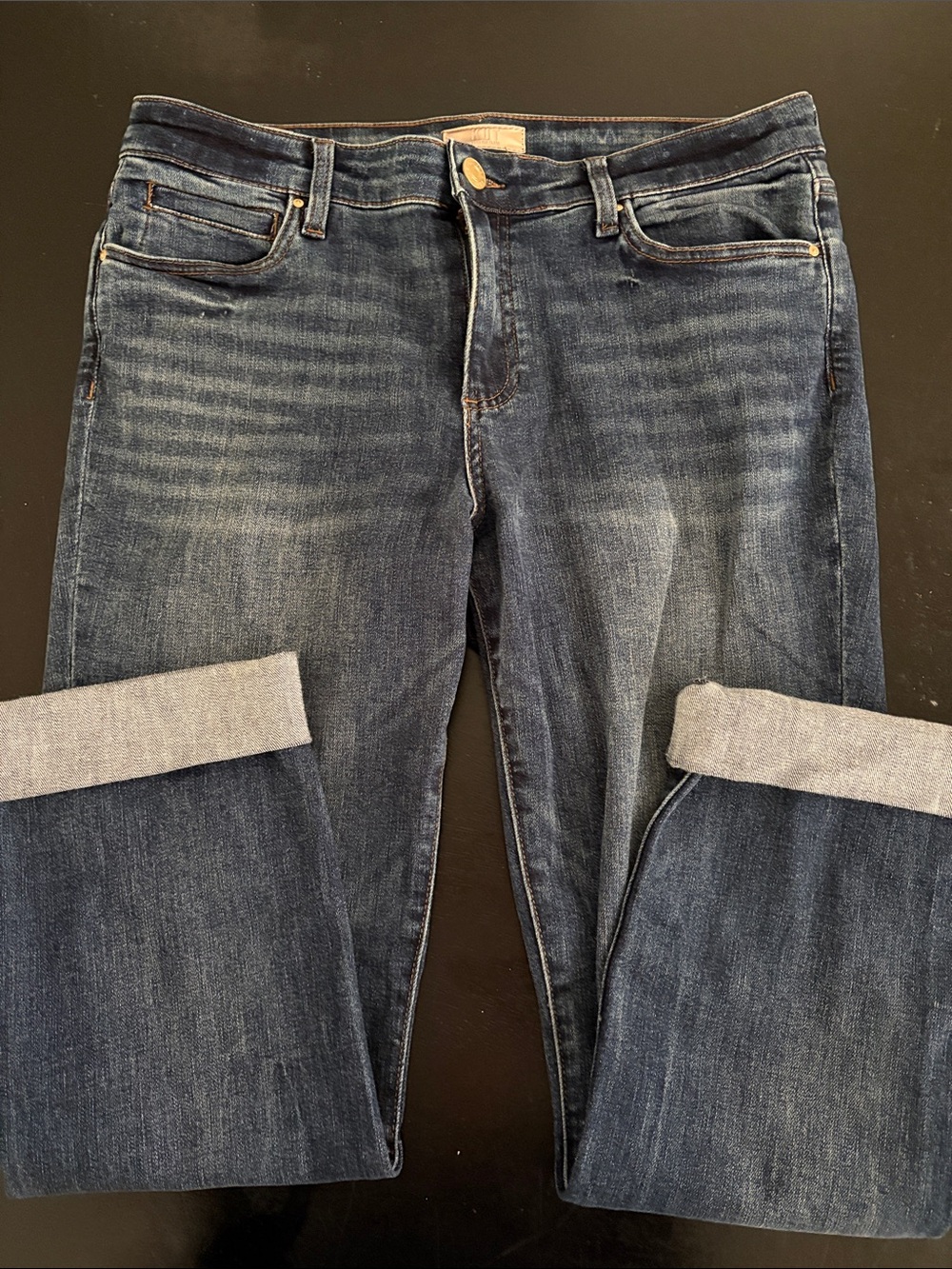 Kut from the Kloth Dark Indigo boyfriend style Jeans size 12